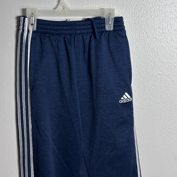 Adidas Kids Navy Blue Sweat Pants Joggers Youth size (10/12) - Picture 2 of 7